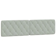 vidaXL Queen Velvet Bed Frame in Light Grey