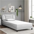 vidaXL Twin Bed Frame in White
