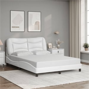 vidaXL Full Bed Frame in White