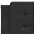 vidaXL Rectangular Faux leather Twin Bed Frame in Black