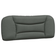 vidaXL Faux Leather Twin XL Bed Frame with LED in Dark Gray