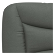 vidaXL Faux Leather Twin XL Bed Frame with LED in Dark Gray