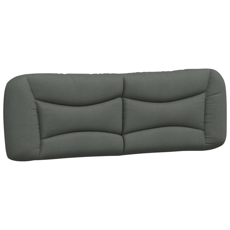 vidaXL Modern Engineered Wood Queen Bed Frame in Dark Gray