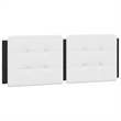 vidaXL Full/Double Faux Leather Plywood Bed Frame in Black