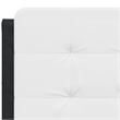 vidaXL Full/Double Faux Leather Plywood Bed Frame in Black