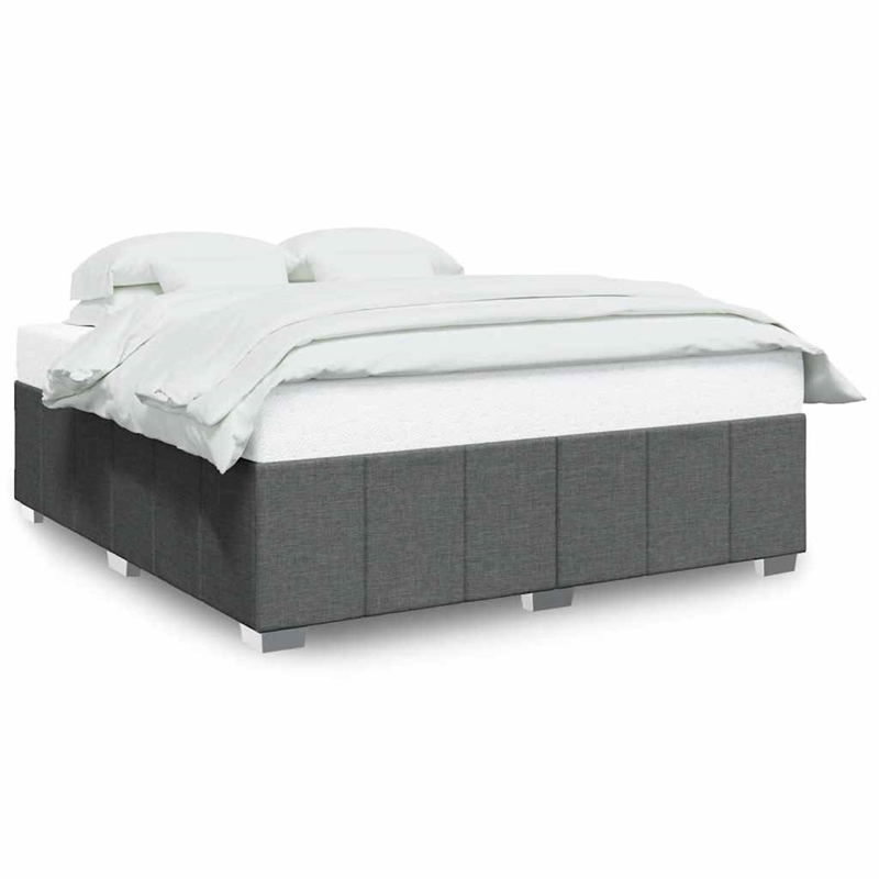 vidaXL Modren King Bed Frame in Dark Gray