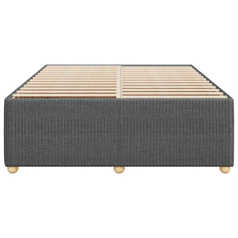 vidaXL Engineered Wood Full Bed Frame in Dark Gray