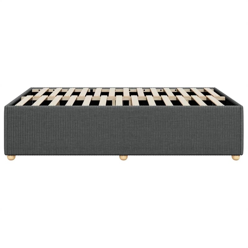 vidaXL Engineered Wood Full Bed Frame in Dark Gray