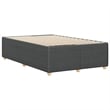 vidaXL Engineered Wood Full Bed Frame in Dark Gray