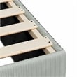 vidaXL Twin Without Headboard Bed Frame in Light Gray