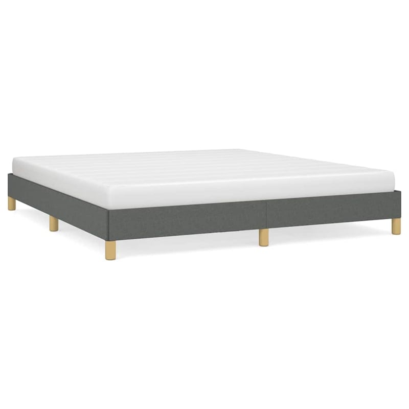 vidaXL Engineered Wood California King Bed Frame in Dark Gray