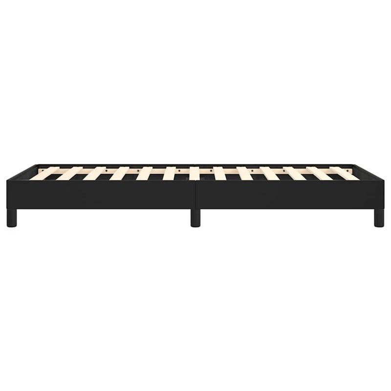 vidaXL Engineered wood Twin Bed Frame in Black