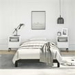 vidaXL Engineered wood Twin XL Bed Frame in Black