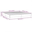 vidaXL Engineered Wood Faux Leather Queen Bed Frame in Black