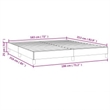vidaXL Engineered Wood Faux Leather California King Bed Frame in Black