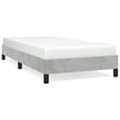 vidaXL Twin XL Engineered Wood Bed Frame in Light Grey