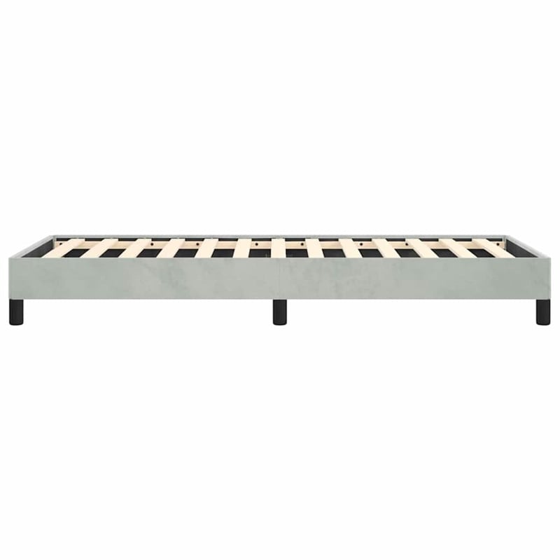vidaXL Twin XL Engineered Wood Bed Frame in Light Grey