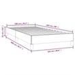 vidaXL Twin XL Engineered Wood Bed Frame in Light Grey