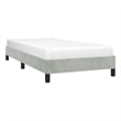 vidaXL Twin XL Engineered Wood Bed Frame in Light Grey