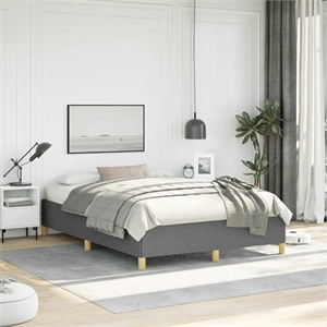 vidaXL Engineered Wood Full Bed Frame in Dark Gray