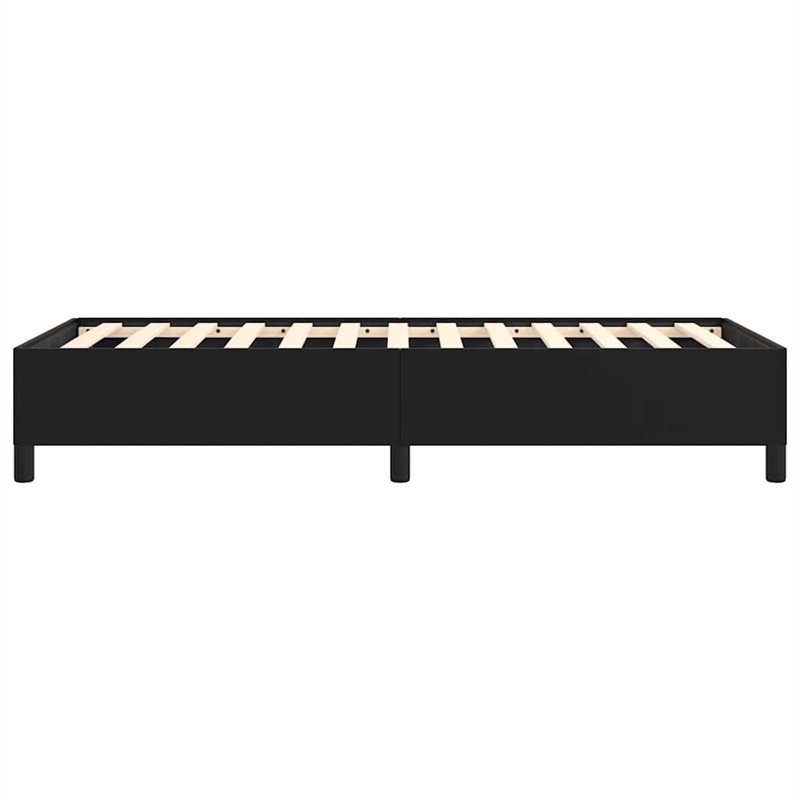 vidaXL Engineered wood Twin Bed Frame in Black