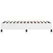 vidaXL Twin Faux Leather Bed Frame in White
