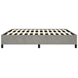 vidaXL Queen Engineered Wood Bed Frame in Light Gray