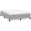 vidaXL Queen Engineered Wood Bed Frame in Light Grey