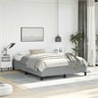 vidaXL Queen Engineered Wood Bed Frame in Light Grey