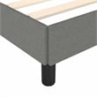 vidaXL Engineered Wood King Bed Frame in Dark Gray Fabric