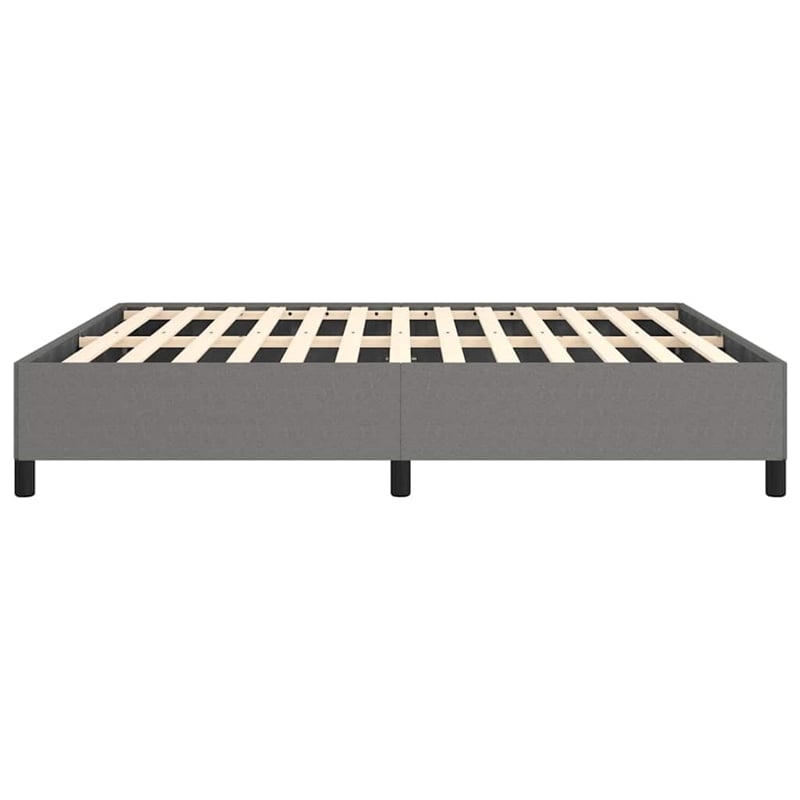vidaXL Engineered Wood California King Bed Frame in Dark Gray