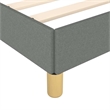 vidaXL Engineered Wood Twin XL Bed Frame with Headboard in Dark Gray
