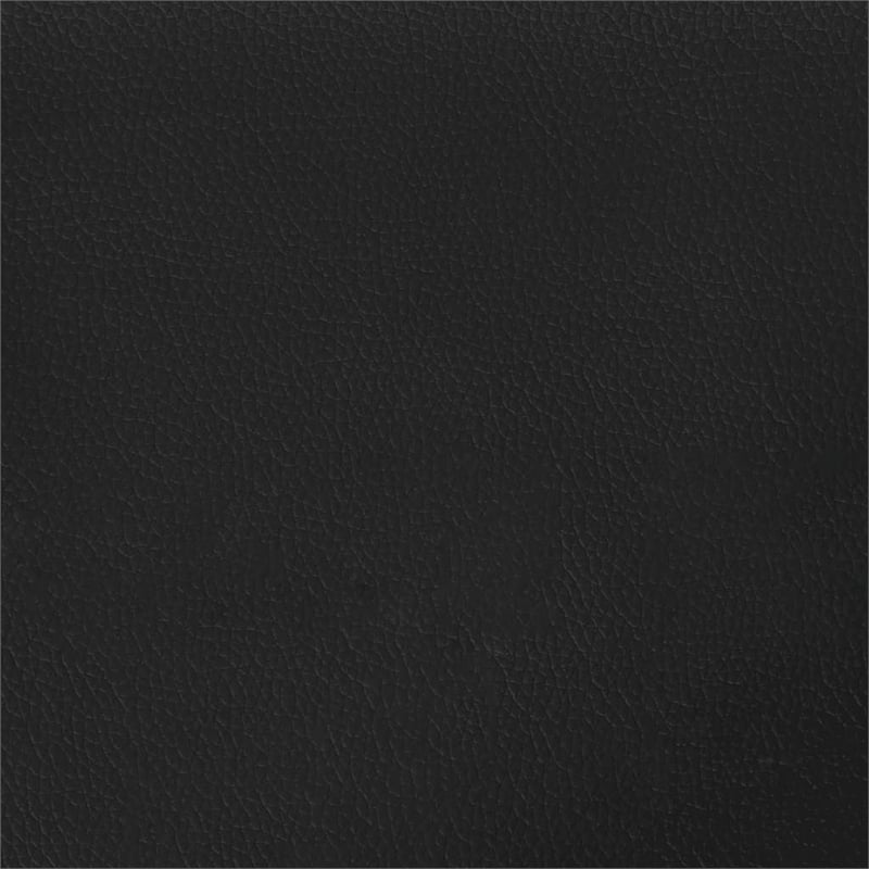 vidaXL Engineered wood Twin XL Bed Frame with Headboard in Black