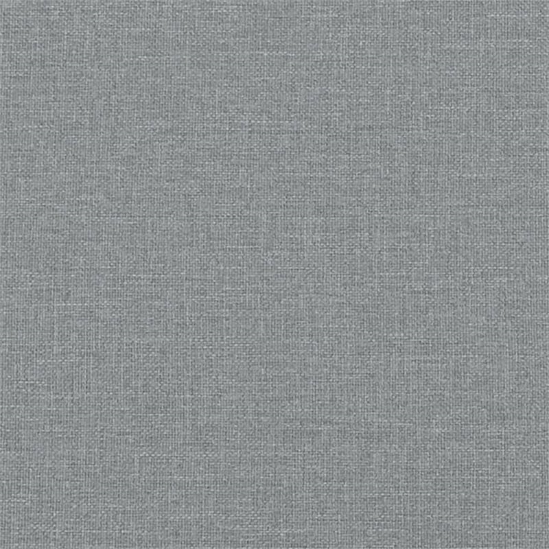 vidaXL Solid Wood Twin Day Bed in Light Grey Fabric