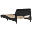 vidaXL Engineered wood Twin Bed Frame in Black