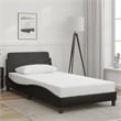 vidaXL Engineered wood Twin Bed Frame in Black