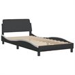 vidaXL Engineered wood Twin Bed Frame in Black and White