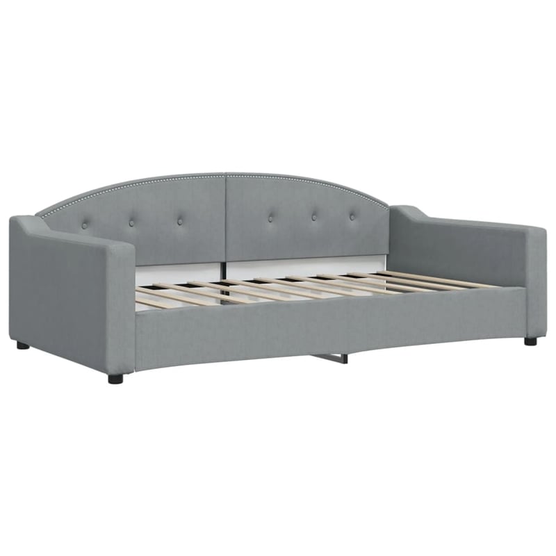 vidaXL Polyester Fabric DayBed in Light Grey