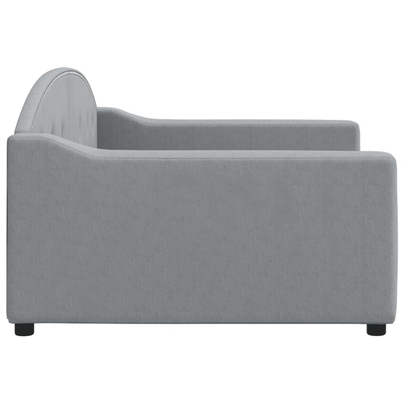 vidaXL Polyester Fabric DayBed in Light Grey
