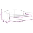 vidaXL Polyester Fabric DayBed in Light Grey