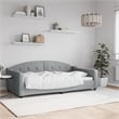 vidaXL Polyester Fabric DayBed in Light Grey