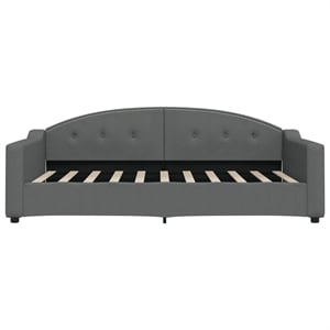vidaXL Solid Wood Fabric Polyester Daybed in Dark Grey
