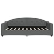 vidaXL Solid Wood Fabric Polyester Daybed in Dark Grey
