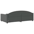 vidaXL Solid Wood Fabric Polyester Daybed in Dark Grey