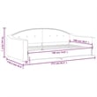 vidaXL Solid Wood Fabric Polyester Daybed in Dark Grey