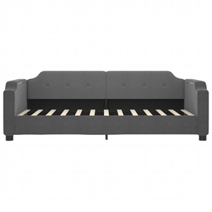 vidaXL Solid Wood Twin Day Bed Frame in Dark Grey