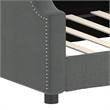 vidaXL Solid Wood Twin Day Bed Frame in Dark Grey