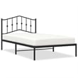vidaXL Engineered wood Twin Bed Frame in Black