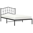 vidaXL Engineered wood Twin Bed Frame in Black