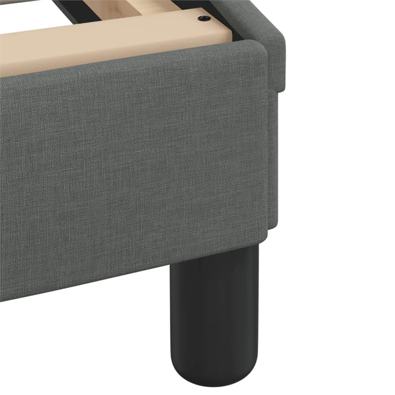 vidaXL Cal King/Double Bed Frame Without Mattress in Dark Grey